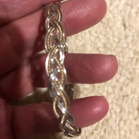 Bracelet, beautiful gold and silver - Picture 1 of 11